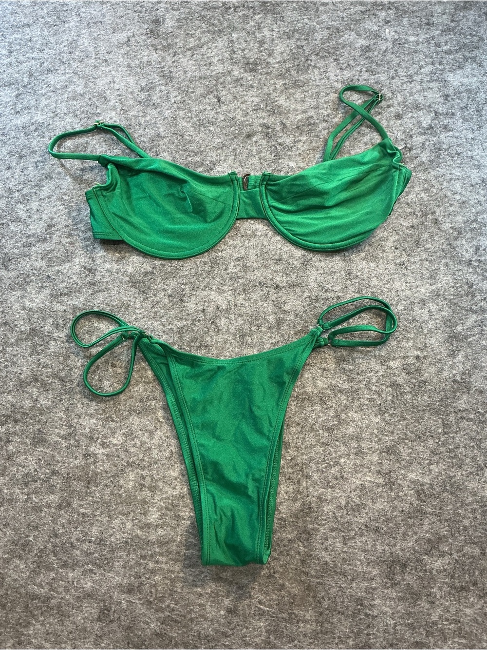 Natasia Revolve Emerald Green Bathing Suit XL